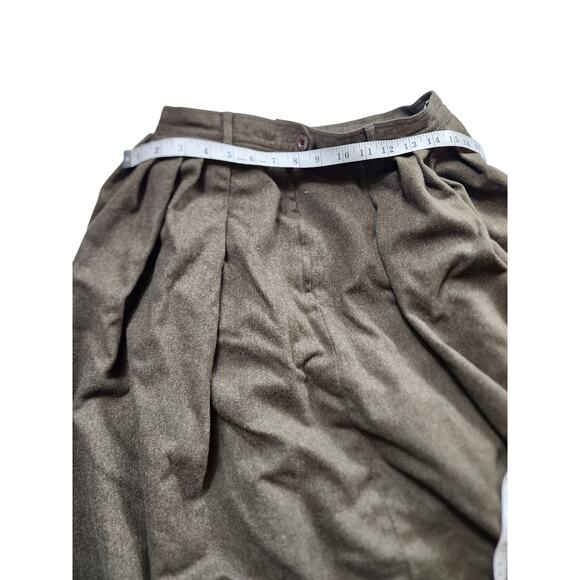 Escada Wool Midi Skirt Womens 42 USA 10 Medium Western Germany Vintage Pleated - Picture 10 of 16